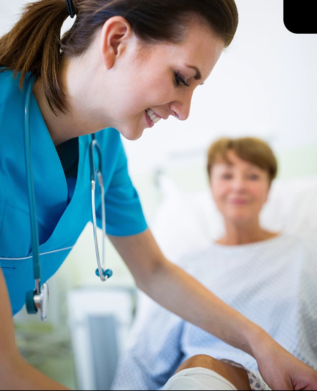 Patient smiling
